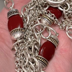 N147 Boho 5 strand statement piece 18” with extender